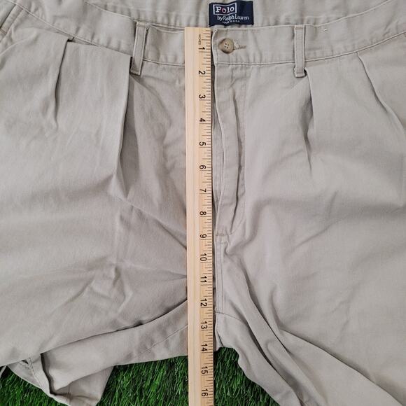 Vintage Ralph-Lauren Bermuda Shorts 36x8 Khaki Brown Dry-Good - Picture 10 of 16